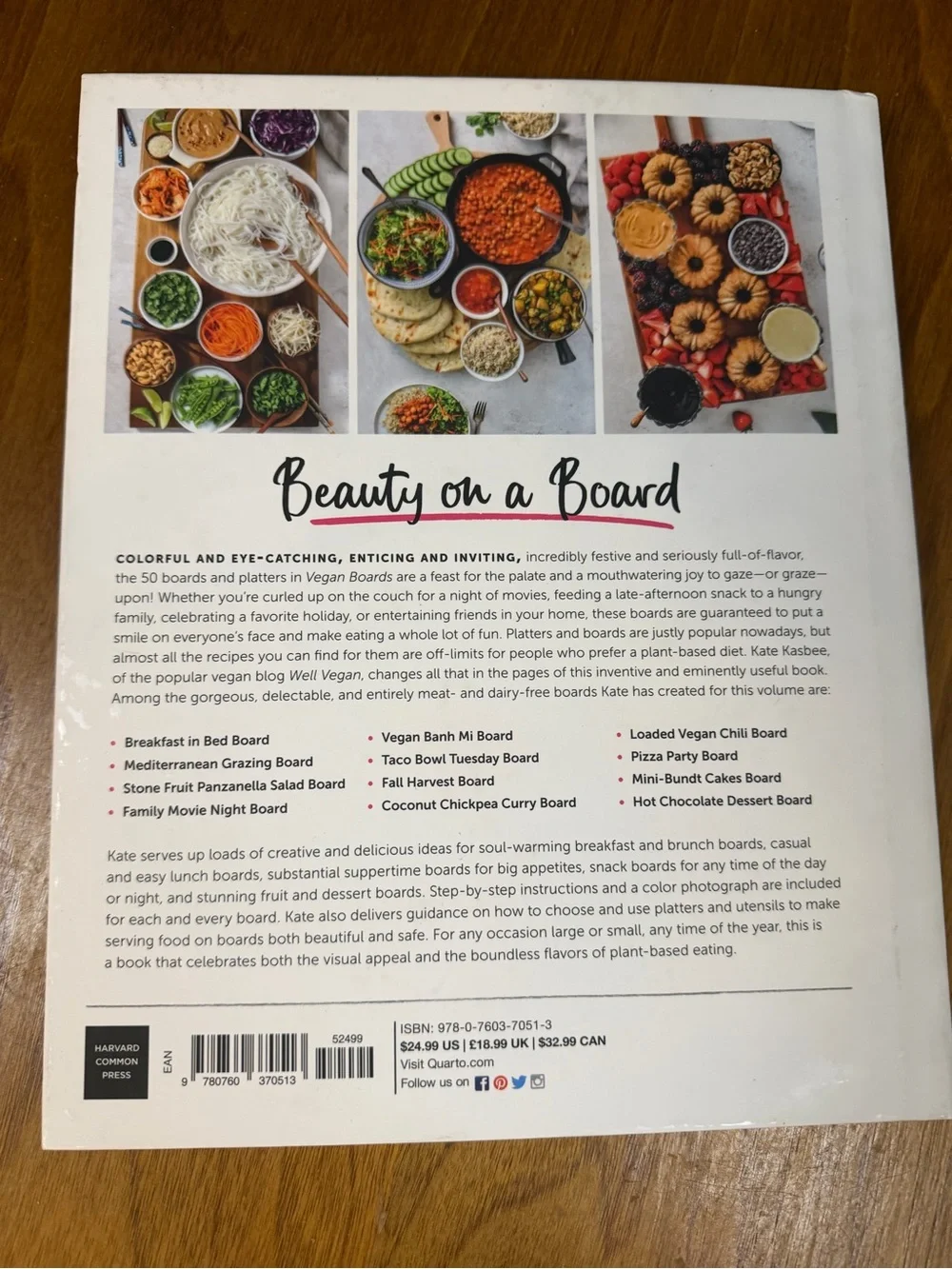 Vegan Boards Kate Kasbee Hardcover Cookbook Plant Based Charcuterie 2021